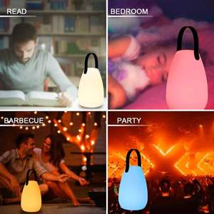 Lampe de camping LED portable rechargeable, lumière blanche chaude, alimentée par USB, lanterne de jardin extérieure - Product Image 5