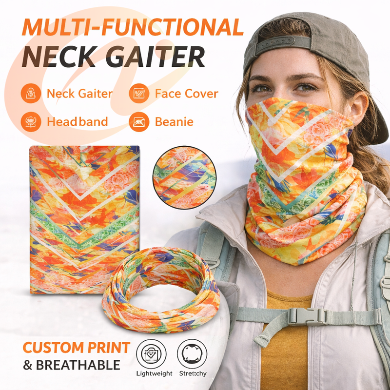 Unisex Summer Polyester Headscarf Quick dry