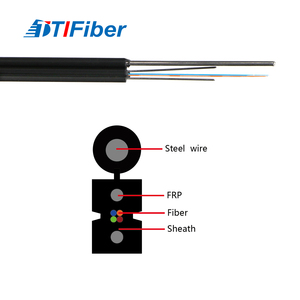<span class=keywords><strong>TTI</strong></span> GJYXCH Interior al aire libre FTTH Drop Cable LSZH PVC Jacket Cable de comunicación 2 4 6 12 núcleos Cable de fibra óptica - Product Image 6