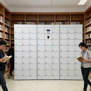 Armoire de rangement intelligente en métal à 6 compartiments Zhongshun pour extérieur, avec lecteur d'empreintes digitales et code QR, pour colis intelligents - Product Image 5