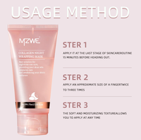 Label privé vente en gros personnalisé bio corps soins de la peau réaliste humain nettoyage complet collagène feuille de masquage corée masque facial