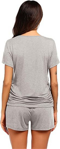 Pigiama Premaman Personalizzato OEM ODM con Logo, Set Casual Morbido Post-Parto a Maniche Corte, <span class=keywords><strong>Abbigliamento</strong></span> Premaman a Strati - Product Image 5