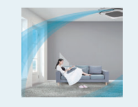 Système de climatisation intelligent Midea 9kW Smart Health Vrv Indoor Vrf Intelligent Inverter HVAC, climatiseur cassette de plafond pour centres commerciaux