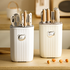 Support à Couteaux Yin Hong en Plastique Multifonctionnel pour Comptoir, Boîte de Rangement pour Baguettes et Cuillères, Organisateur d'Ustensiles de Cuisine - Product Image 2
