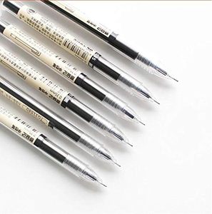 Fornitura di <span class=keywords><strong>cancelleria</strong></span> per scuola di ufficio in stile giapponese 12 pz/set nero penne a inchiostro Gel asciugatura rapida penna Ultra Fine da 0.35mm - Product Image 3