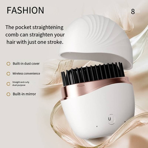 Brosse de massage pour cheveux professionnelle à chauffage rapide PTC, brosse de coiffage intelligente rechargeable pour femmes - Product Image 5