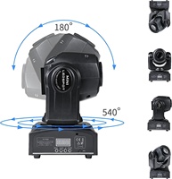 Projecteur LED Mini Moving Head 30W RGBW pour Fabricants d'Éclairage, Contrôle DMX512, IP20, Effet GOBO Beam Shake pour DJ, Discothèque, Club, KTV, Pub