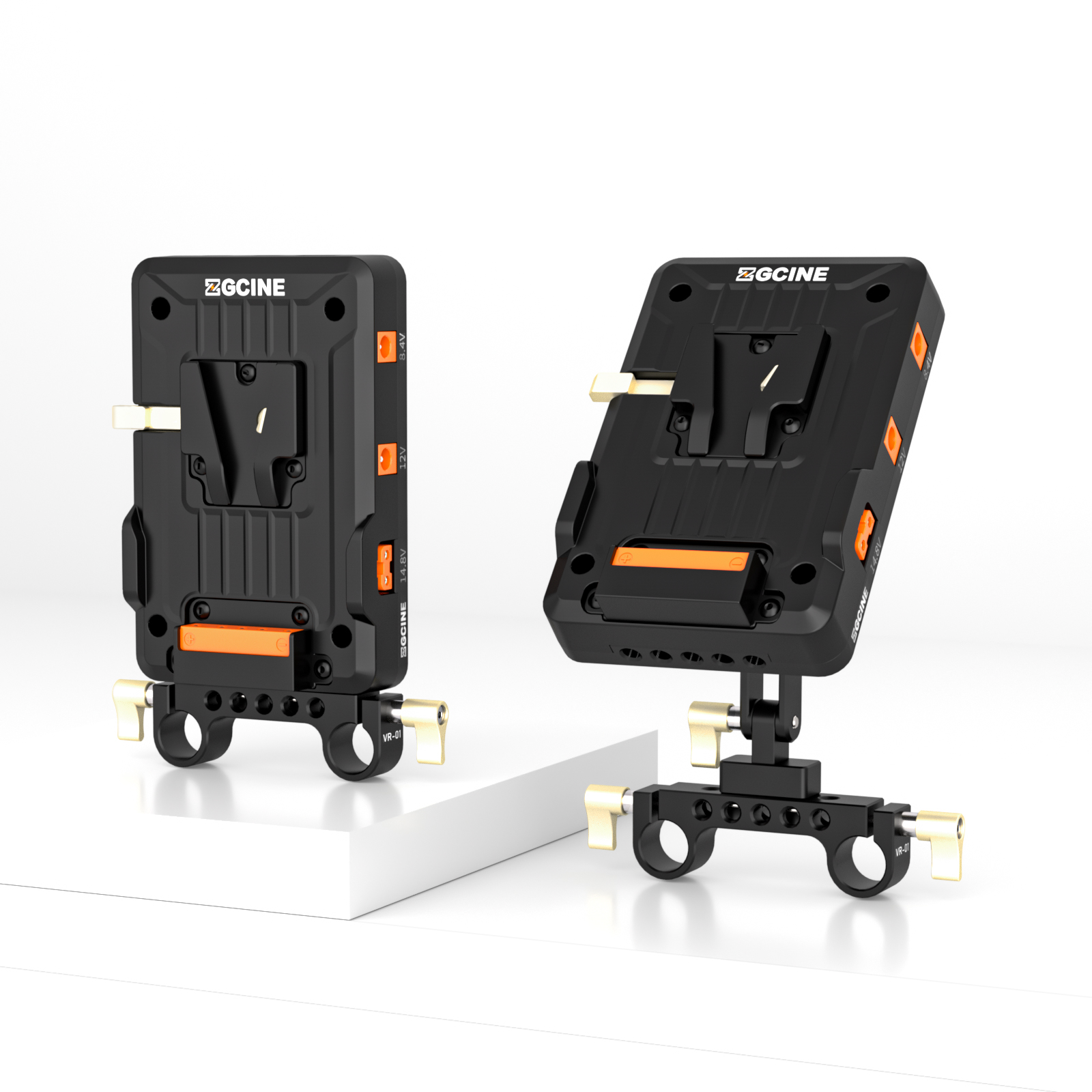 Блок питания для аккумуляторной батареи ZGCINE VP kit2 V со стандартным V-образным зажимом 15 мм и регулируемым рычагом для камеры