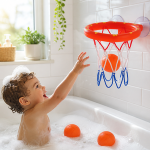Juego de Baloncesto para <span class=keywords><strong>Bañera</strong></span> con 3 Pelotas y Fuerte Ventosa, Juguete Educativo para Bebés y Niños para Jugar en el Agua - Product Image 3