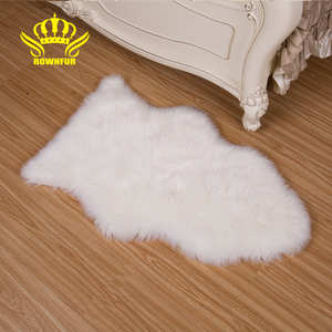 ROWNFUR usine vente 100cm lavable fausse peau de mouton fourrure longue pile maison chambre décoration canapé moelleux tapis tapis tapis de yoga - Product Image 5