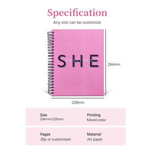 2025 2026 Custom Spiral Binding A3 A4 <b>A5</b> Journal <b>Notebook</b> Daily and Weekly Planner with Box - Product Image 2