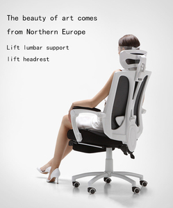 Modern Minimalist kurtuluş lomber omurga personel toplantı ev Mesh ergonomik bilgisayar sandalyesi - Product Image 3