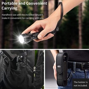 Mạnh mẽ có thể sạc lại 18650 Tactical Led đèn pin Zoomable <span class=keywords><strong>Torch</strong></span> ánh sáng với hợp kim nhôm cơ thể - Product Image 6