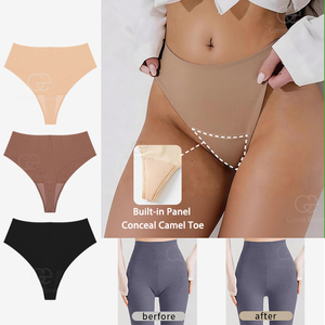 Green Envoy Perizoma a vita alta anti-camel toe, invisibile, con taglio a laccetto, bordi senza cuciture e pannello traspirante integrato - Product Image 1