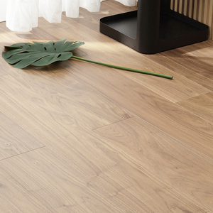 Suelos de Madera Maciza Acústica de Tendencia, Fácil Mantenimiento, Suelos de Madera de Ingeniería con Veta Natural de Nogal Americano para Comedor y Hogar - Product Image 1