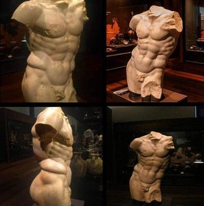 Escultura de Torso Masculino Griego Antiguo de Resina Polystone Fabricada a Medida, Estatua de Busto Antiguo - Product Image 3