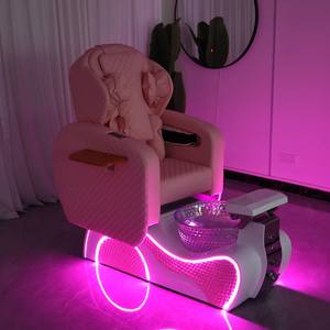 Hot Sale High Back Electric <b>Massage</b> Manicure Chair Led Light Salon Reclining Nail Salon Equipment <b>Foot</b> Spa Pedicure Chair - Product Image 6