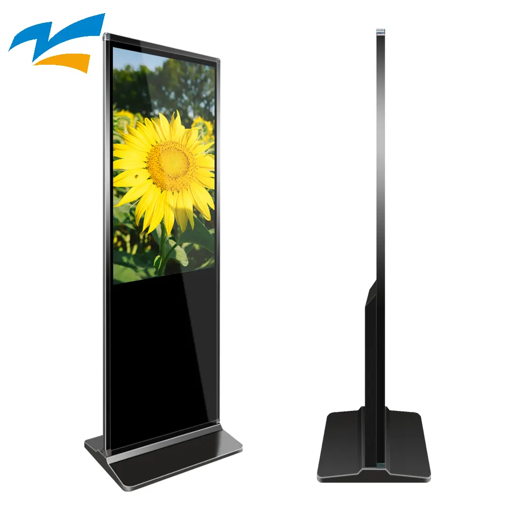 43 49 55 65 pollici android lettore video chiosco lcd totem display touch screen Piano in piedi digital signage display advertising