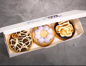 Boulangerie florale Emballage de boîte à gâteau de mariage Bento oriental personnalisé avec fenêtre personnalisée - Product Image 6