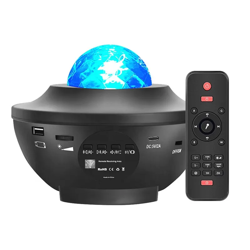 Lonvel Smart Star Night Starry Projector Light, Laser Sky Star Projector BT Music Speaker proiettore Ga Light con telecomando