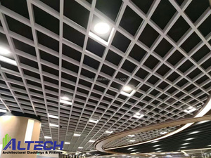 Bán buôn tùy chỉnh rắn nhôm bảng điều chỉnh Trần đục lỗ cho chất lượng cao hiện đại bên ngoài trang trí ngoài trời biệt thự trung tâm - Product Image 2