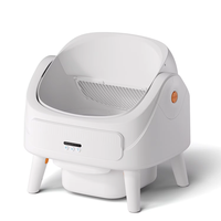 Bac à litière pour chat à ouverture supérieure, facile à nettoyer, grande capacité, écologique, contrôlé par application, protection de sécurité, toilette automatique pour chat, anti-odeurs