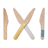 Ensemble de cuillères-fourchettes jetables en bois écologiques et biodégradables – Vaisselle polyvalente pour la restauration rapide et les plats à emporter