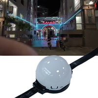 Lumière LED à points de pixels RGB SMD5050 50 mm IP65 pour extérieur, 12V/24V, contrôle DMX512, pour hôtels, bâtiments, parcs à thème, éclairage décoratif