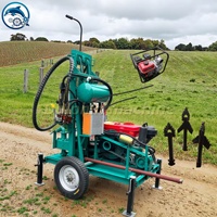 Appareil de forage de puits d'eau pour le forage de puits profonds de roche avec le fabricant d'appareil de forage de puits d'eau du moteur diesel 25hp