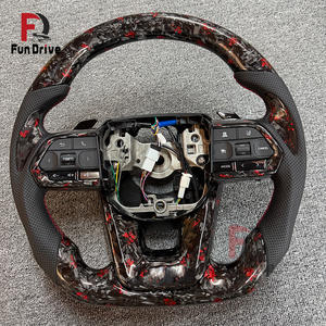 Volant en fibre de carbone véritable compatible avec Toyota Corolla Rav4 Camry 2018-2021 pour Toyota Camry <span class=keywords><strong>2023</strong></span> - Product Image 1