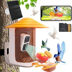 Alimentador inteligente <span class=keywords><strong>de</strong></span> colibrí con energía solar con cámara ajustable, monitoreo <span class=keywords><strong>de</strong></span> <span class=keywords><strong>video</strong></span> HD, conectividad inalámbrica para observación <span class=keywords><strong>de</strong></span> aves <span class=keywords><strong>de</strong></span> jardín - Product Image 2