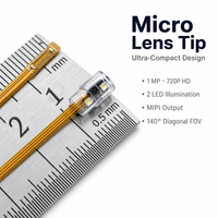 Module de caméra endoscopique HD 720P avec capteur CMOS 1280x720, grand angle 140°, sortie MIPI, longueur 650 mm, FPC personnalisable pour OEM médical