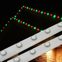 UCS2904 Rgbw Led Pixel Aluminium Track Point Lights 30mm 12v IP68 Éclairage de piste extérieur permanent pour Noël et les fêtes, éclairage paysager