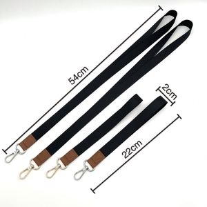 Customized Screen Printing Mobile Phone <b>Lanyard</b> Leather ID Card Connector Metal Buckle Adjustable Anti-loss Student ID Card - Product Image 1