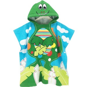 <span class=keywords><strong>Serviette</strong></span> de bain à capuche pour bébés, ensemble animaux, dinosaure, personnalisé, 100% coton, <span class=keywords><strong>serviette</strong></span> de plage, pour enfants - Product Image 1
