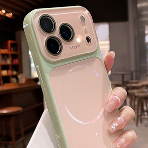 Funda Magnética para Teléfono Celular con Panel Trasero Mate AG de Moda para iPhone 17 12 13 14 15 16 Pro Max con Película Protectora de Lente HD a Prueba de Golpes - Product Image 6