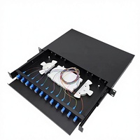 Panneau de brassage fibre optique Wi-Fi Unionfiber SC 48 ports 6 cœurs personnalisé ODF 1U 19'' à montage en rack coulissant entièrement pré-équipé FTTH Garantie 5 ans