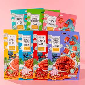 LAKEXIXI-Collations chinoises végétariennes de 9 mois, vente en gros de sachet de bâtonnets de <span class=keywords><strong>gluten</strong></span> épicés Mala Halal Latiao - Product Image 5