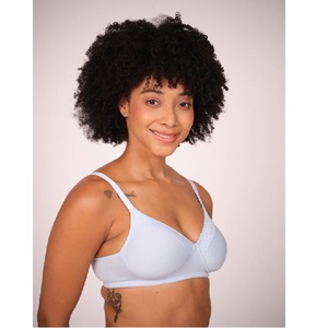 Sujetador tipo camiseta premium ligeramente acolchado con encaje para mujer, copa suave, sin costuras, cómodo, elegante, para uso diario. - Product Image 6