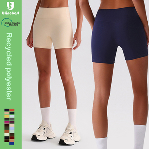 Polyester recyclé pour femmes course à pied équitation Gym Fitness Yoga <span class=keywords><strong>pantalon</strong></span> maigre été sport Leggings pas de chameau orteil entraînement Yoga Shorts - Product Image 1
