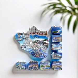 Aimant de réfrigérateur personnalisé Souvenir de <span class=keywords><strong>Croatie</strong></span> Aimant de réfrigérateur en résine 3D Dubrovnik Split Cadeau de <span class=keywords><strong>voyage</strong></span> OEM/ODM Aimant cadeau promotionnel - Product Image 6