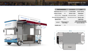 Electric Mobile Water Purification Station Cart, Street Mobile Drinking Water Vending Truck, Outdoor Intelligent Water Purifier - Product Image 3