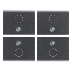 Interruttori grigi Half Keys 1M Symbol I O, lunghezza 5 mm, larghezza 1,9 mm, altezza 1,3 mm - Product Image 1