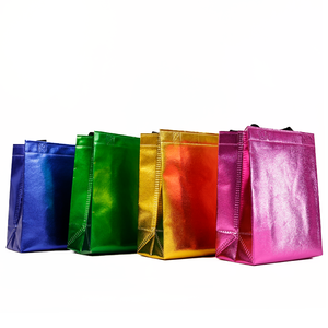 RTS Bulk Mixed Order Reusable Metallic Shiny Non Woven Tote <b>Bag</b> Packaging Non Woven Shopping <b>Bag</b> and Shoe <b>Bag</b> - Product Image 2