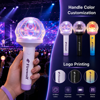 Barra de Luz LED de Plástico Personalizada con Diamantes Kpop, 15 Colores Cambiantes, Portátil, Control Remoto 2.4G, Logotipo OEM, Conciertos, Reuniones de Fans, Ídolos
