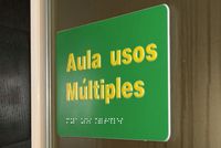 Letrero Comercial para Puerta con Braille ADA, Venta Directa de Fábrica, para Hospitales, Centros Comerciales, Escuelas y Hoteles