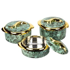 Mutual Sending <b>Food</b> <b>Storage</b> <b>Container</b> Set 3Pc Round With Lid <b>Stackable</b> For Hot And Cold <b>Food</b> - Product Image 5