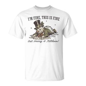 Estoy bien, esto está bien, solo que me estoy derramando lágrimas, camiseta navideña - Product Image 1
