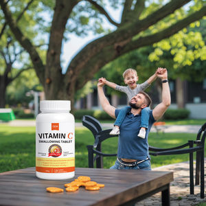 ओम निजी लेबल नारंगी विटामिन सी दैनिक एंटीऑक्सीडेंट प्रतिरक्षा समर्थन के लिए टैबलेट को अतिरिक्त ताकत विटामिन सी निगलने के लिए दैनिक आपूर्ति - Product Image 1