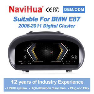 หน้าจอแสดงผลดิจิตอล NaviHua ขนาด 12.3 นิ้ว สำหรับรถยนต์ BMW ซีรีส์ 1 รุ่น E87/E88 ปี 2006-2011 ระบบ Linux พร้อมมาตรวัดความเร็วอัตโนมัติ - Product Image 1